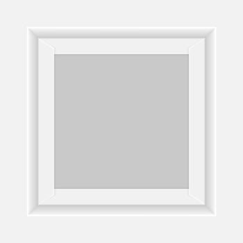 Square white Box tray open, Top view of white Box Tray isolated on white, Square Box White Packaging Template blank, Empty Box tray Template for design product and packaging paper kraft card board vector