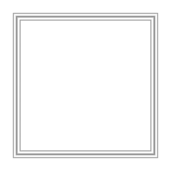 silver frame square isolated on white, blank stainless framework for banner ad, empty metallic picture frames, metal frame luxury for image, framework silver grey on white vector