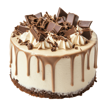 Delicious transparent chocolate mud cake with chocolate chunks and whipped cream, perfect for any occasion or celebration, transparent chocolate mud cake isolated on transparent background png