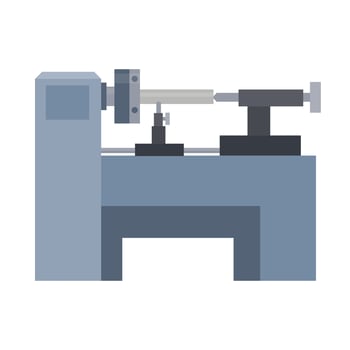 A turning machine. Factory vector