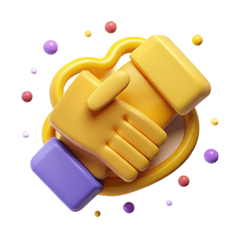 dramatic abstract Handshake Icon Yellow Cutout high resolution png