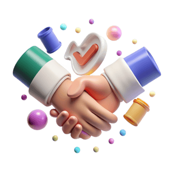 beautiful artistic Handshake Partnership Agreement Transparent Background professional png