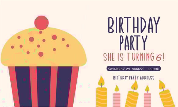 Birthday banner concept vector