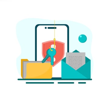 protect personal data from hackers. data security concept. vector