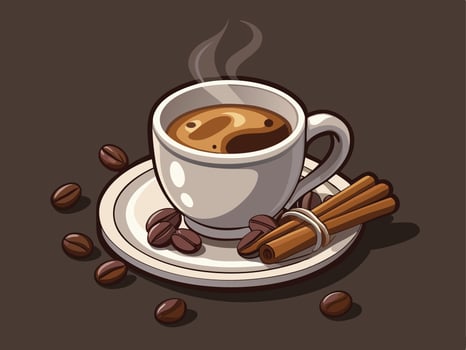 A cup of coffee vector