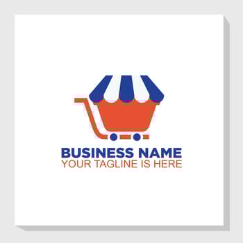 shopping cart and technology logos concept, digital shopping logo , business icon design vector