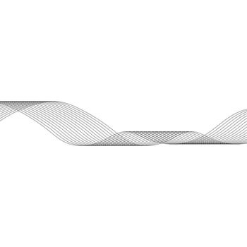 Undulate gray wave swirl vector
