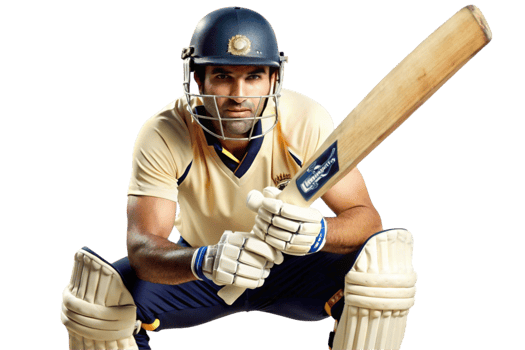 Cricket player in action pose with helmet and bat, showcasing strength and focus for competitive sports and fitness png