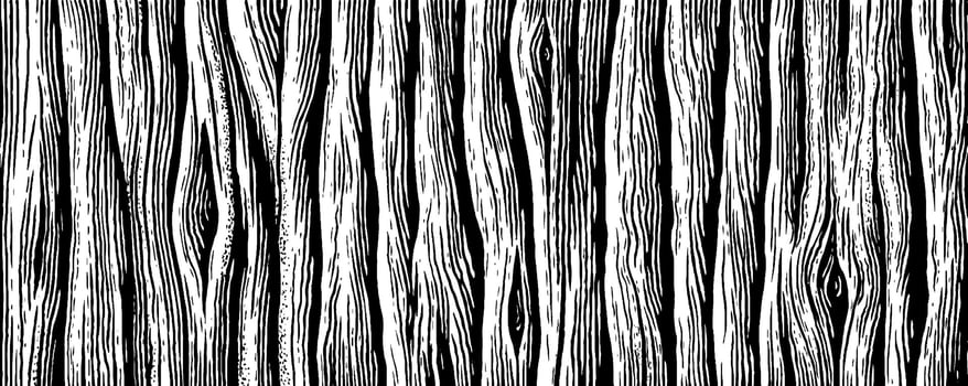 Vintage 1950s woodcut style floral illustration in black and white for art and design projects. vector