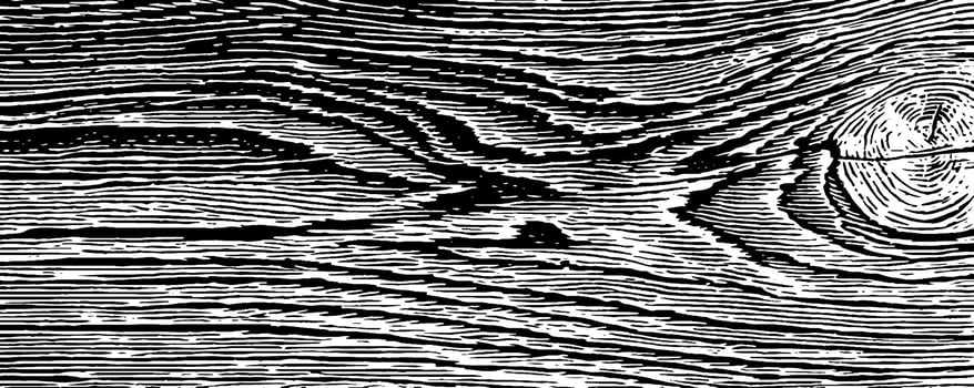 1950s woodcut style black and white abstract design for print. vector