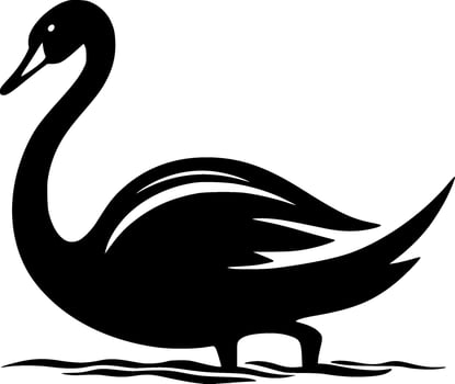 Elegant Swan Design T-Shirt or Mug - Perfect Gift for Nature Lovers and Bird Enthusiasts - Quality Apparel and Drinkware for Every Occasion Minimalist and Simple Silhouette - illustration vector