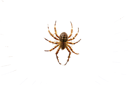 Detailed spider web structure with spider in center, showcasing natural beauty and precision of web design png
