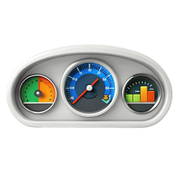 Powerful automotive engine showcasing detailed parts, including pulleys, belts, and connectors, isolated on white png