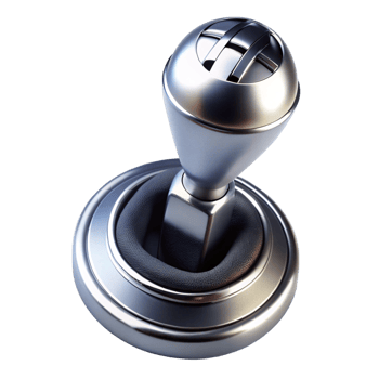 Modern automotive gear shift lever perfect for smooth driving control and manual gear changes png