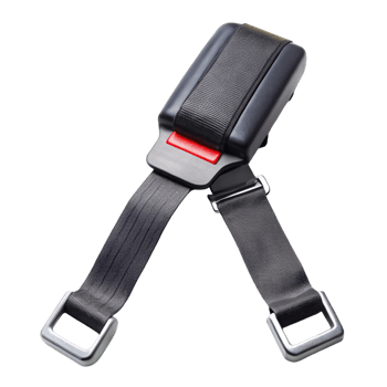 Car seatbelt buckle and strap isolated on Transparent Background ideal for vehicle safety and passenger protection png
