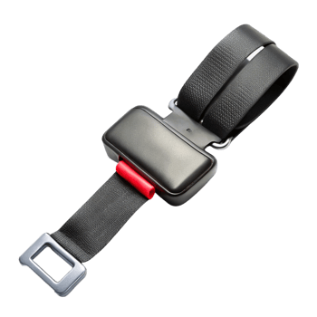 Durable car seatbelt system isolated designed for secure driving and passenger safety png