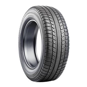Black automotive tire with detailed sidewall and tread pattern ideal for smooth driving and performance png
