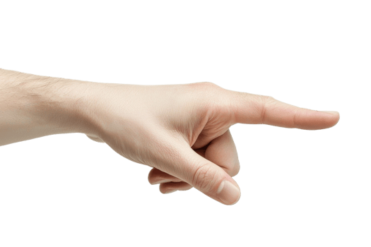 Precision pointing with purpose Every gesture matters Pointing toward success png