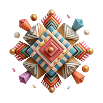 beautiful artistic Inca Condor Design Geometric Pattern Isolated high resolution png