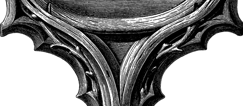 Gothic throne design with bone elements for intricate art and decor concepts. vector