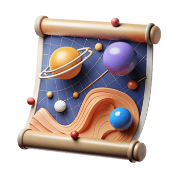 beautiful vintage Lost Science Astronomy Chart Isolated exclusive png