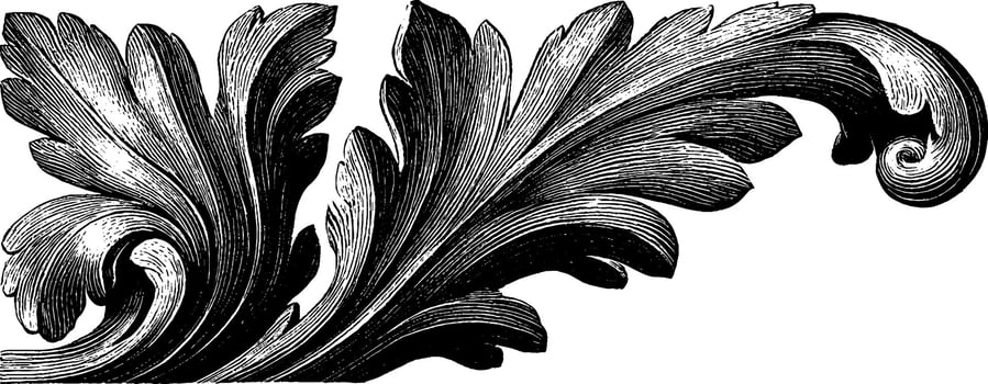 Ornate engraved floral corner decorations for elegant design projects. vector