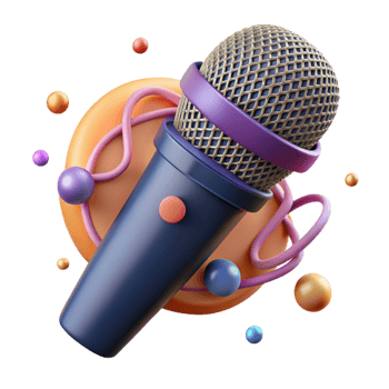 beautiful artistic Microphone Isolated Cutout Realistic Detail authentic png
