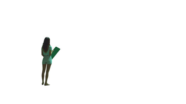 A person holding a green board standing against a black background ideal for creative project png