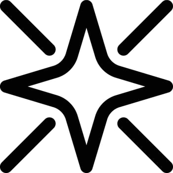 Supernova, Big Bang, Explosion Outline Icon vector