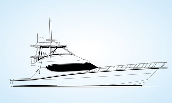 Top Boat One Color vector