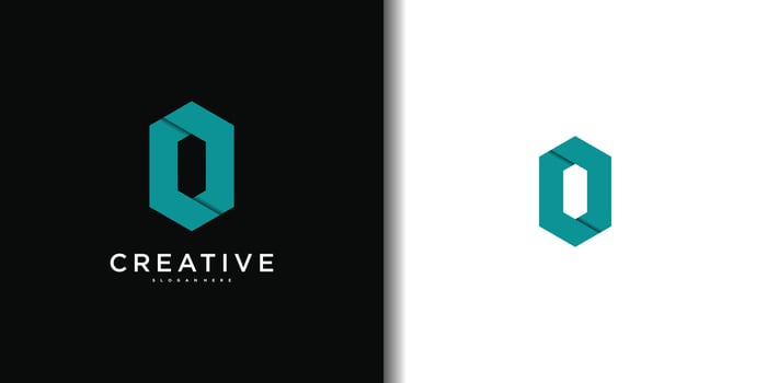 Zero number logo designs template, modern concept. vector