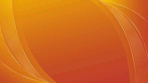 Elegant Abstract Orange Background with Luxurious Curved Gold Lines. Suitable for Sales, ads, Invitations, awards, templates, banners, covers, posters, web and pages vector