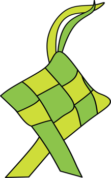 Traditional Handwoven Ketupat Icon Representing Festive and Cultural Celebrations png