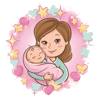 a mother holding baby png