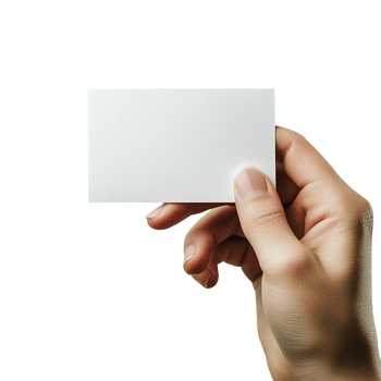 Hand Holding a Small Sheet Paper Ticket, Flyer, Invitation, Coupon, Photocard, Cut Out, Isolated at Transparent Background png