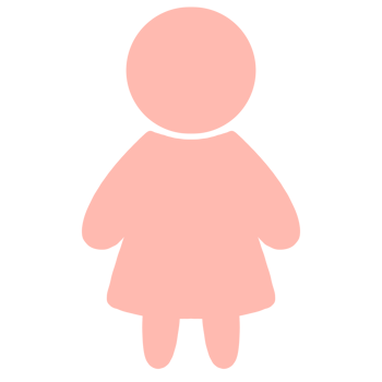 Gender symbol icon, woman figure png