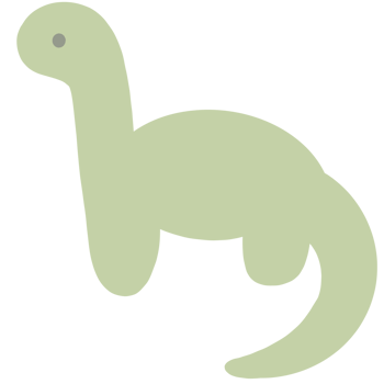 Green dinosaur cartoon icon on transparent background png
