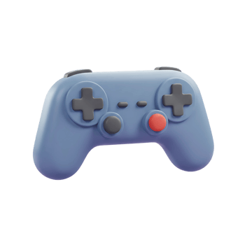 3D Game Controller Icon - Gamepad Illustration png
