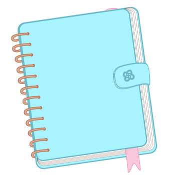 Kawaii School Notebook png