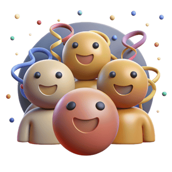 beautiful vintage Smiling Faces Community Gathering Isolated detailed png