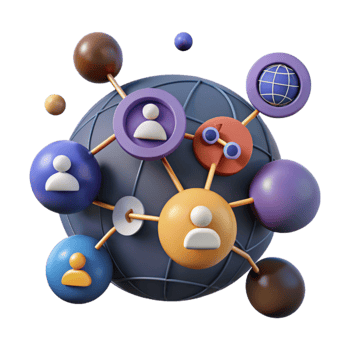 beautiful rustic Social Media Network Icons Connecting People Global Reach high quality png