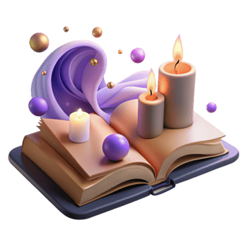 beautiful vintage Spa Candle Burning Flame Isolated premium png