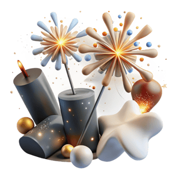 wonderful creative Sparklers Bright Sparks Celebration Transparent Cutout 4K png