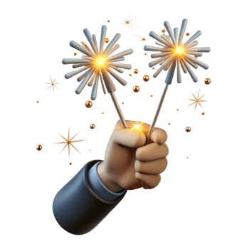 wonderful abstract Sparklers Held in Hand Celebration Transparent Cutout exclusive png