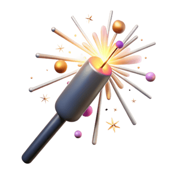 stunning minimalist Sparkler with Bright Light Transparent detailed png