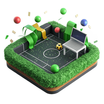 wonderful creative Sports Field Grass Green Isolated on Transparent Background genuine png