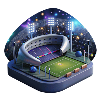 extraordinary traditional Sports Stadium Floodlights Night Scene Isolated original png