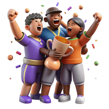 serene creative Sports Team Victory Huddle Isolated Action Shot exclusive png