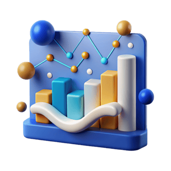 stunning minimalist Stable Data Graph Blue Line Isolated authentic png