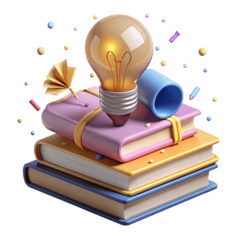 serene rustic Stack of Books with Eyeglasses Cutout premium png